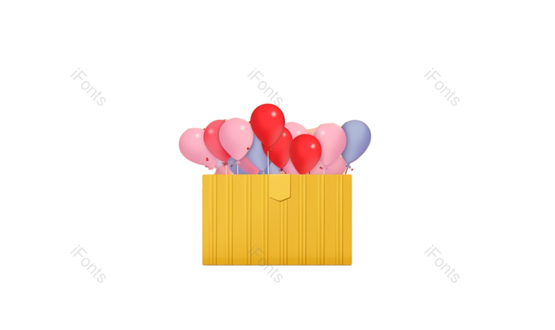 装饰图片,立体元素,浪漫PNG,蓝色免抠素材